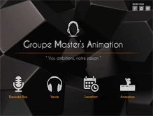 Tablet Screenshot of groupe-masters.com